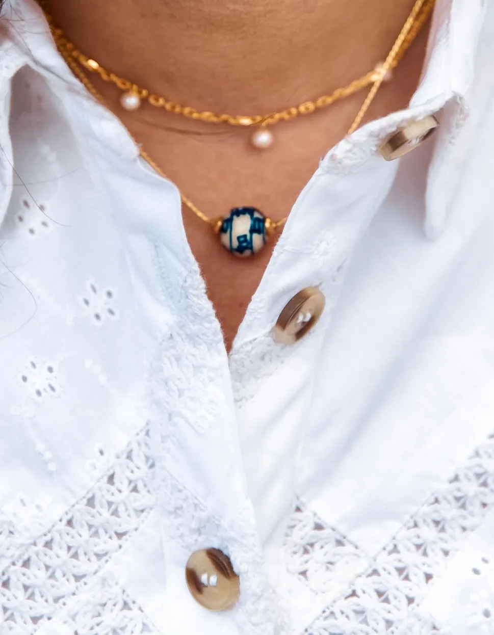 Chinoiserie Sea Necklace