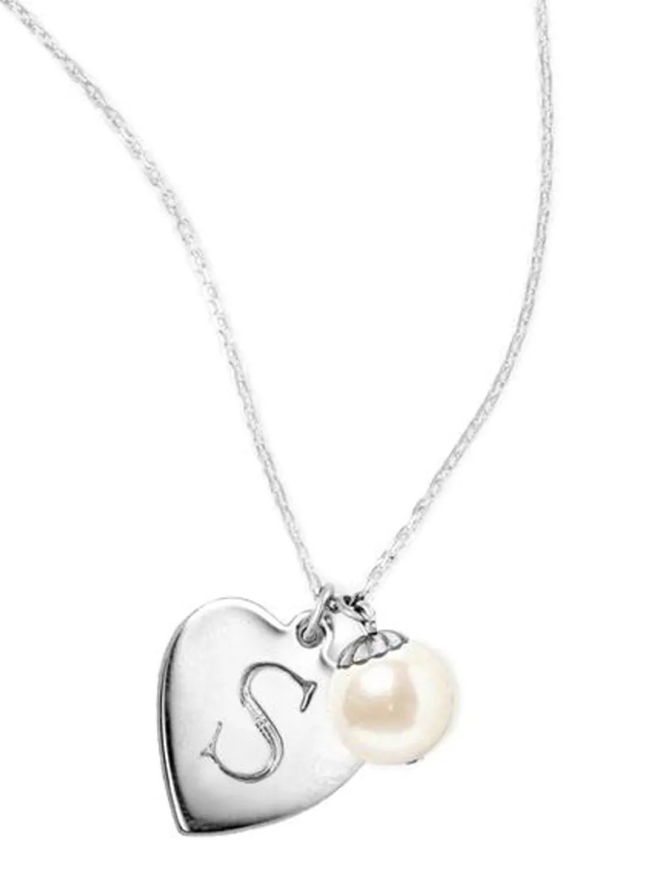 I Heart Pearls Silver