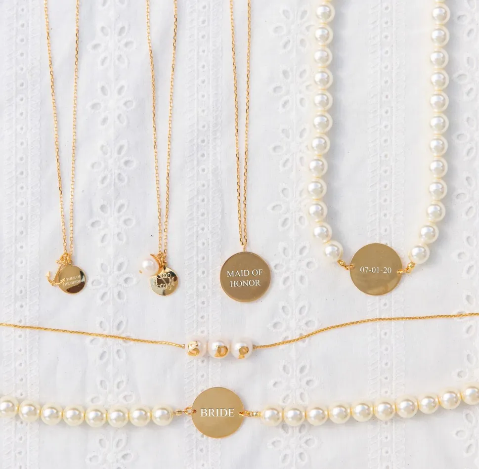 I Heart Pearls Wedding - Gold