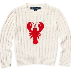 Lobster Cable Knit Kids Sweater