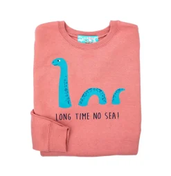 Long Time No Sea Kids Crewneck- Mauve