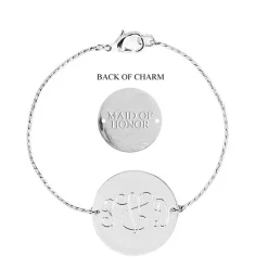Monogram Chain Wedding Bracelet