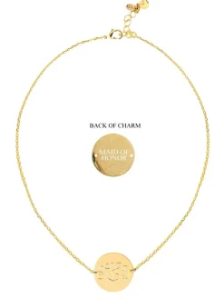 Monogram Chain Wedding Necklace