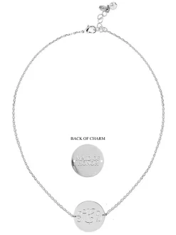 Monogram Chain Wedding Necklace