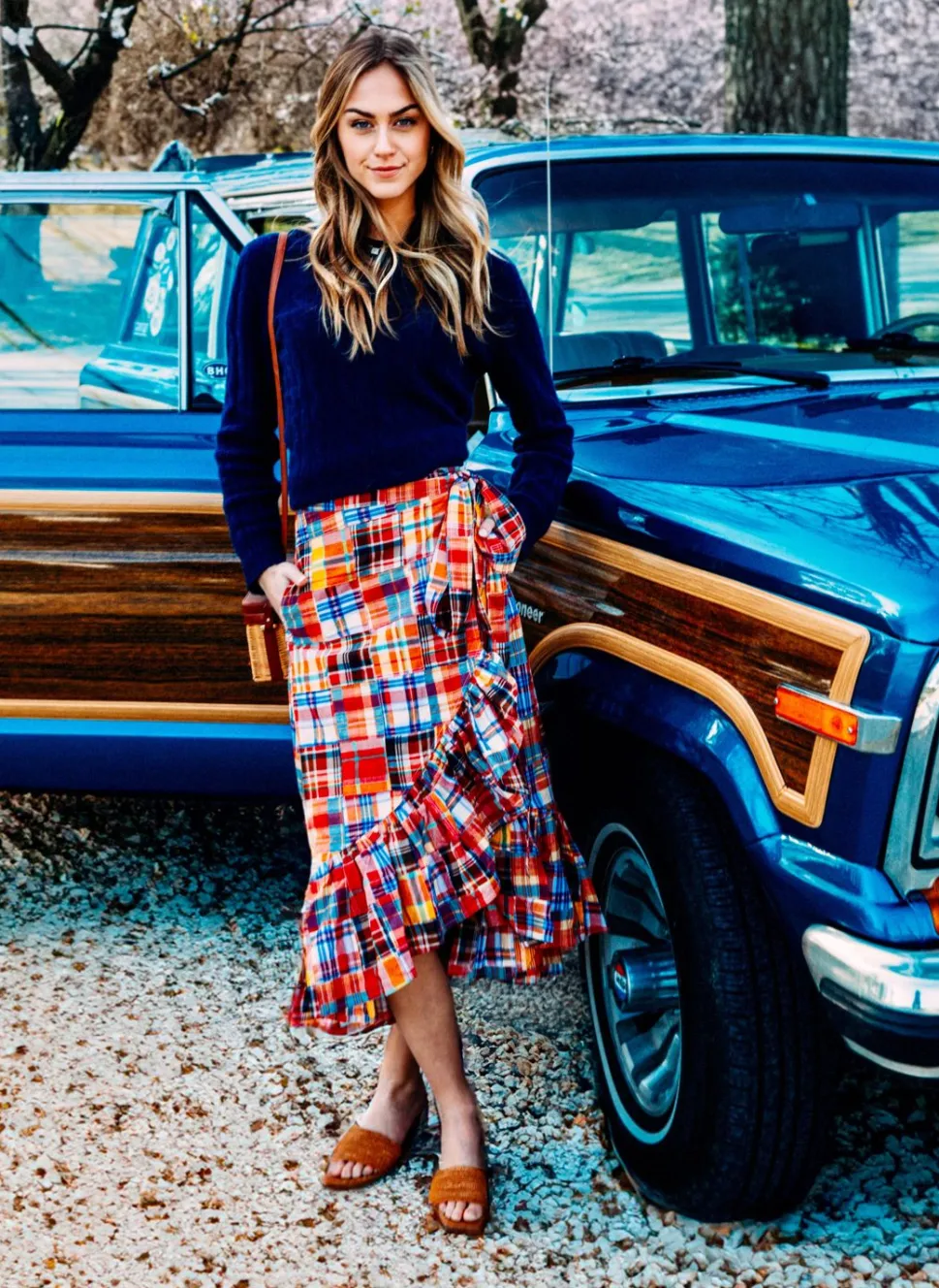 Nantucket Soiree Madras Skirt