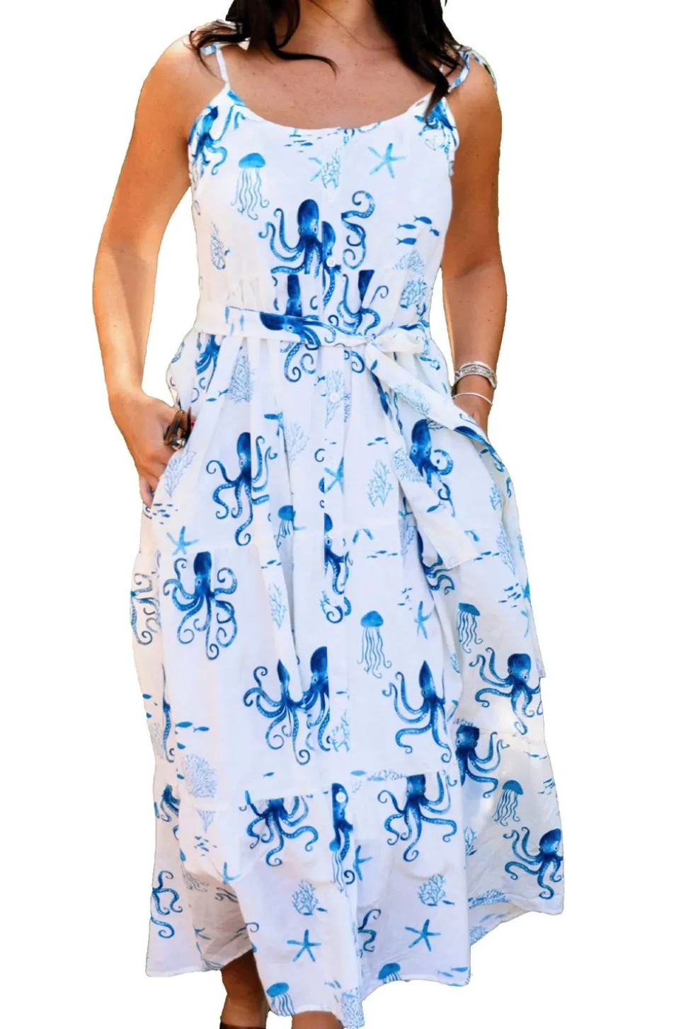 Octopus Garden Maxi Dress