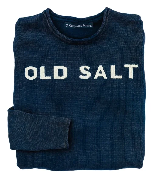 Old Salt Rollneck Sweater Navy