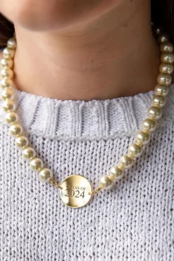 Pearl Monogram Necklace--Class Of 2024