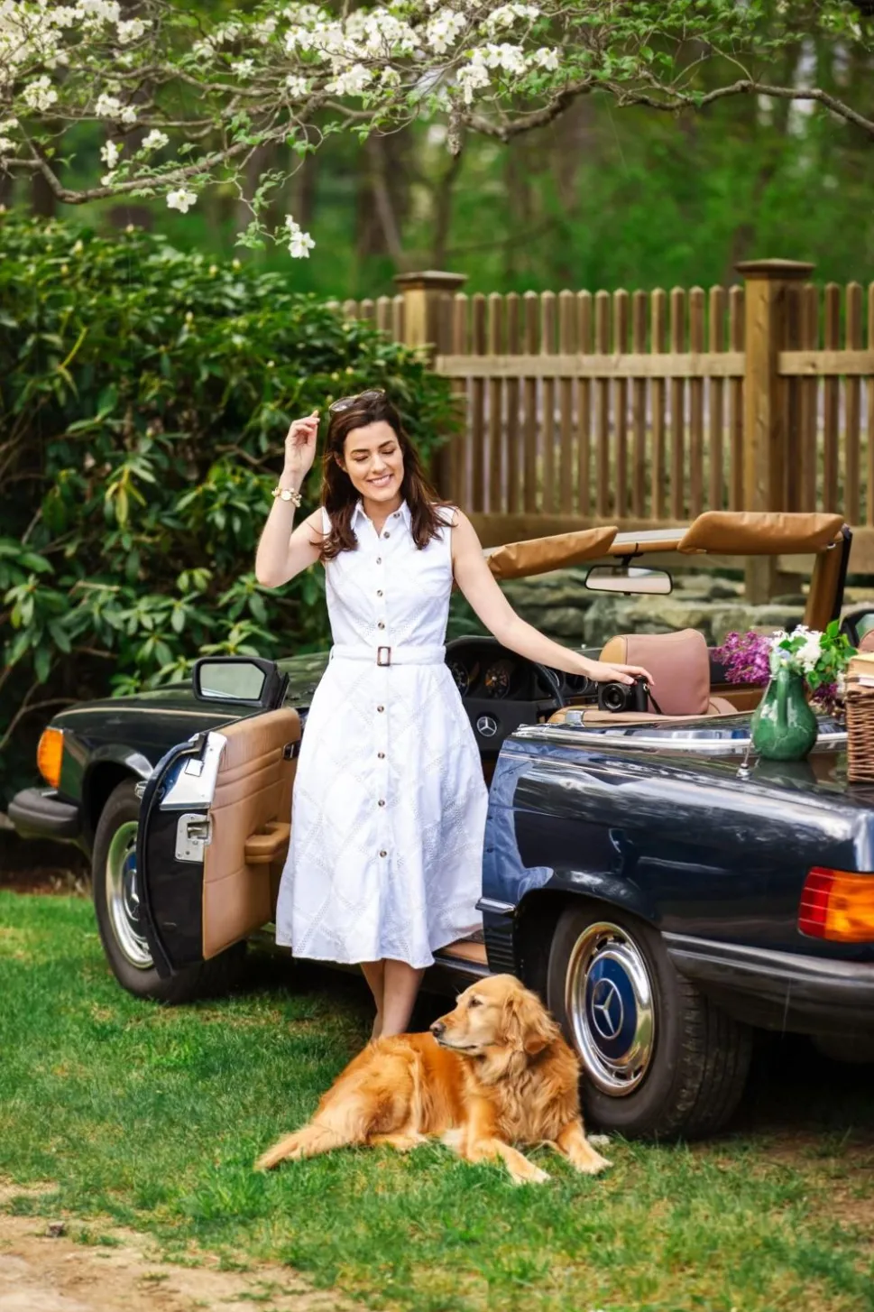The Audrey Eyelet Shirtdress