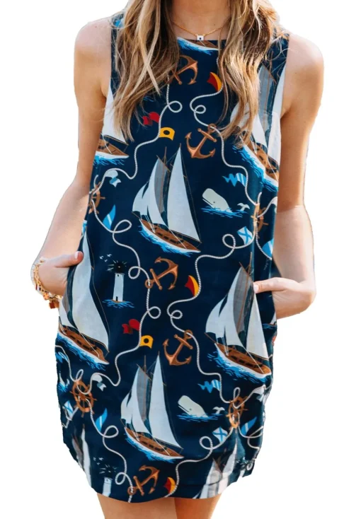 The New England Mariner Shift Dress