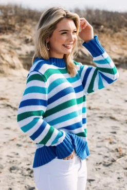 The Ocean Lagoon Striped Sweater