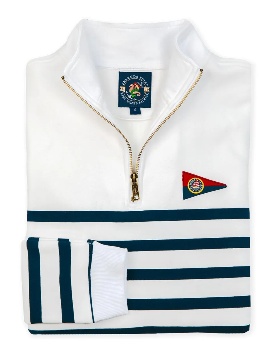 The Saltwater Striped Quarterzip- Men'S