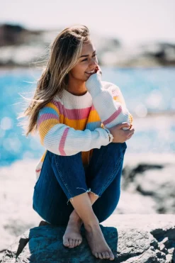 The Sunset Striped Sweater