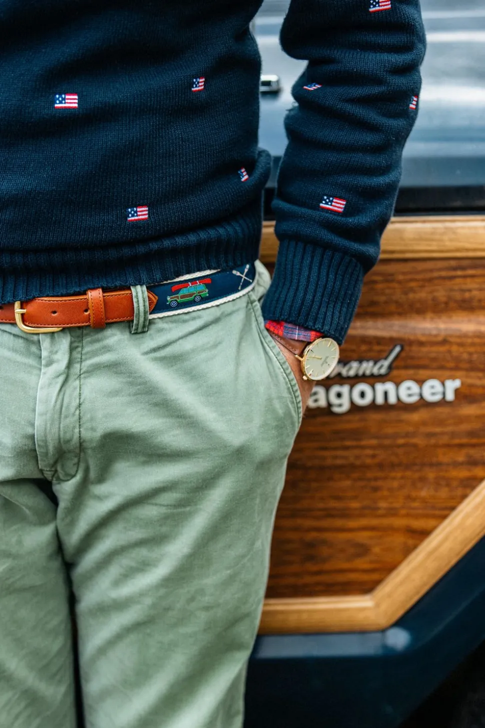 Woody Ribbon Belt